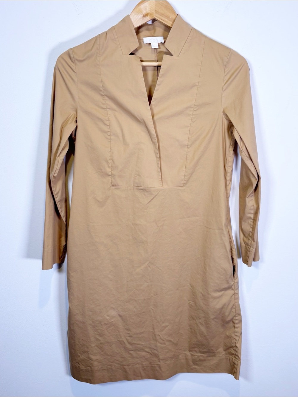Cos Long Sleeve Shift Dress